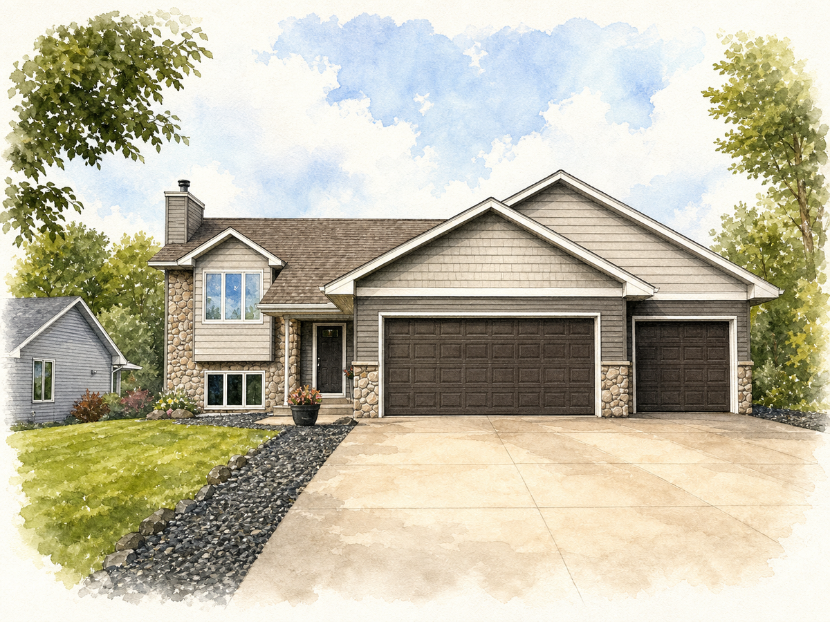 Watercolor portrait of 5471 Oakgreen Pl N