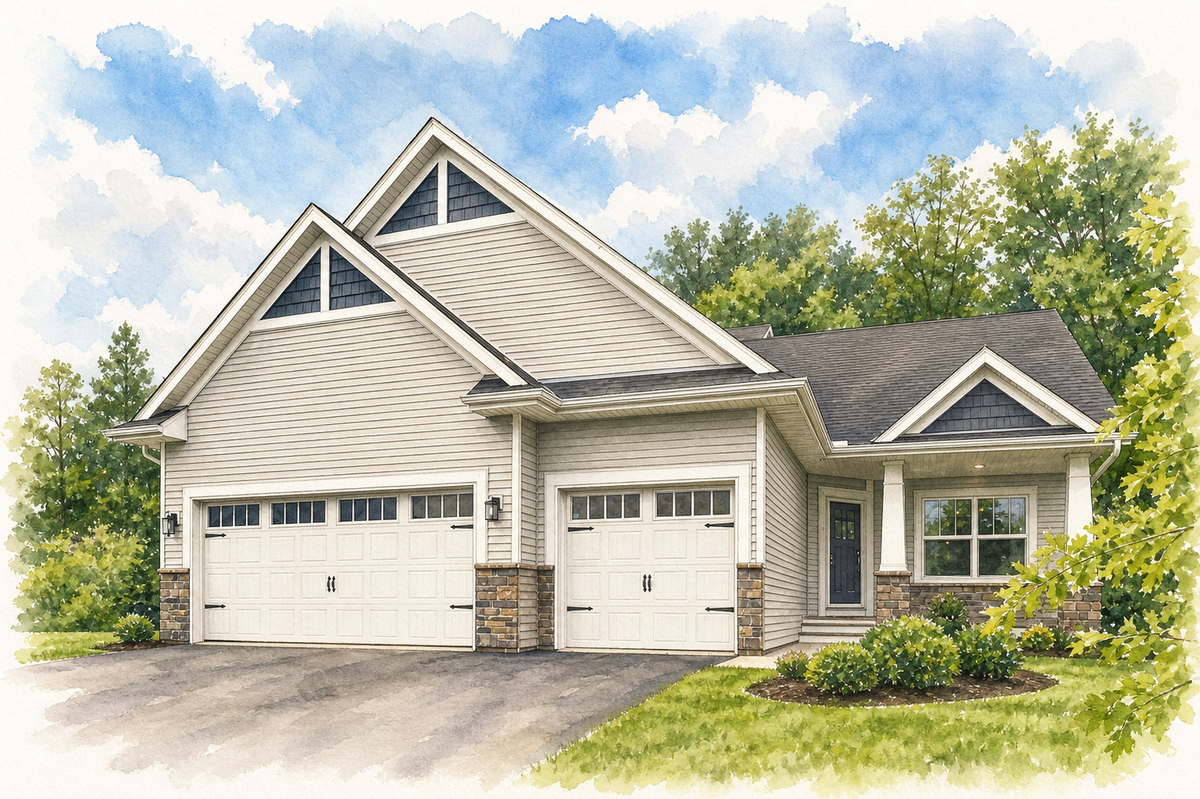 Watercolor portrait of 12920 Huntington Ct