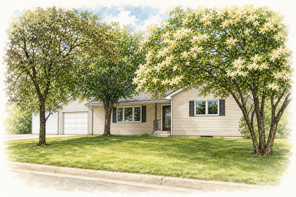 Watercolor portrait of 465 Kouwe St NW