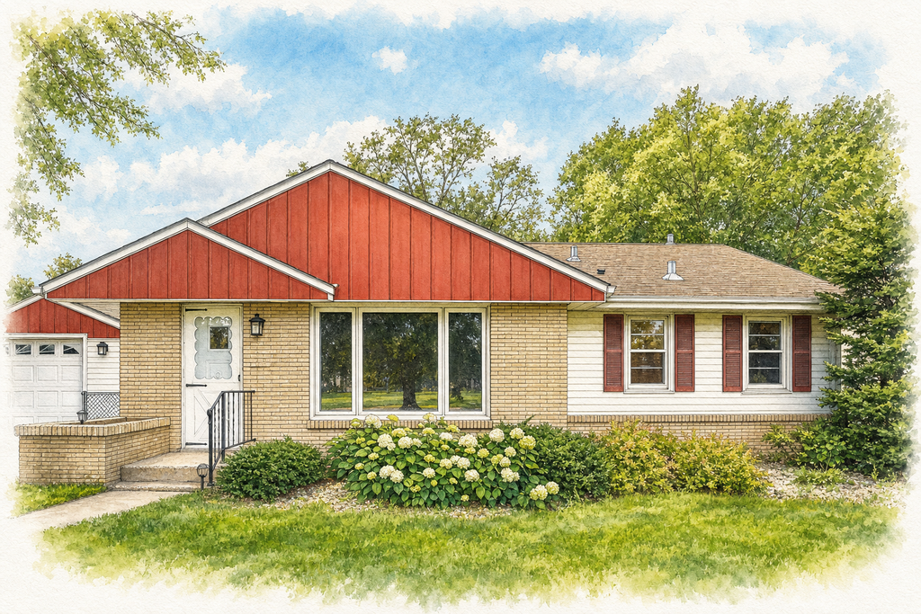 Watercolor portrait of 8438 Park Ave S