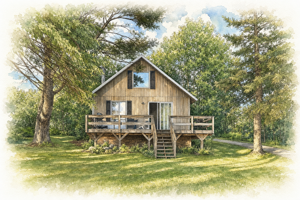 Watercolor portrait of 1249 Mingus Rd