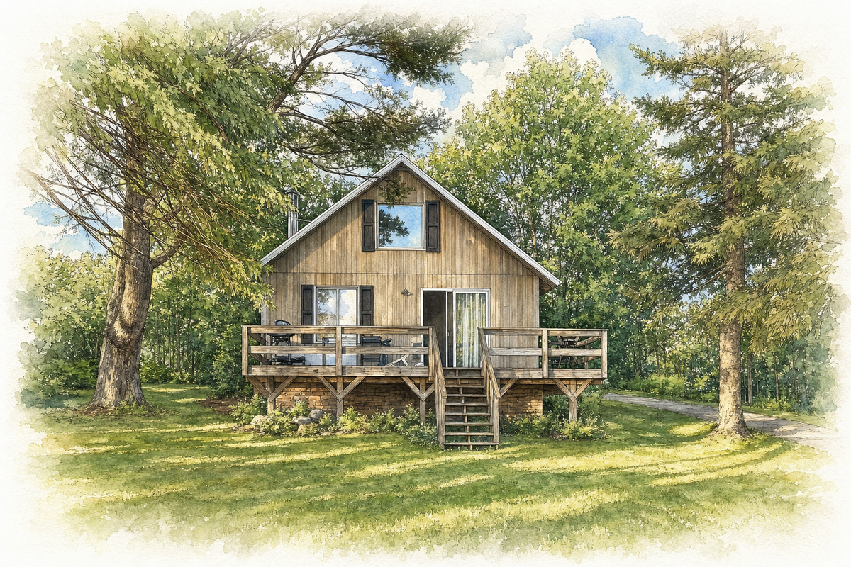 Watercolor portrait of 1249 Mingus Rd