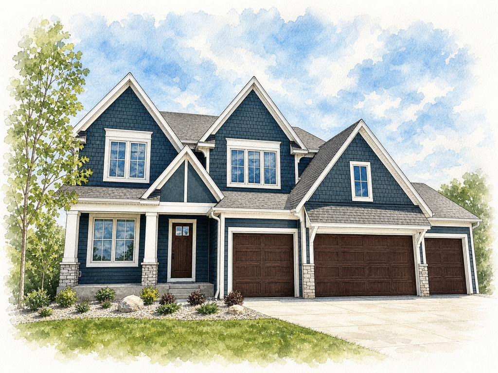 Watercolor portrait of 1830 Lasalle Ave NE