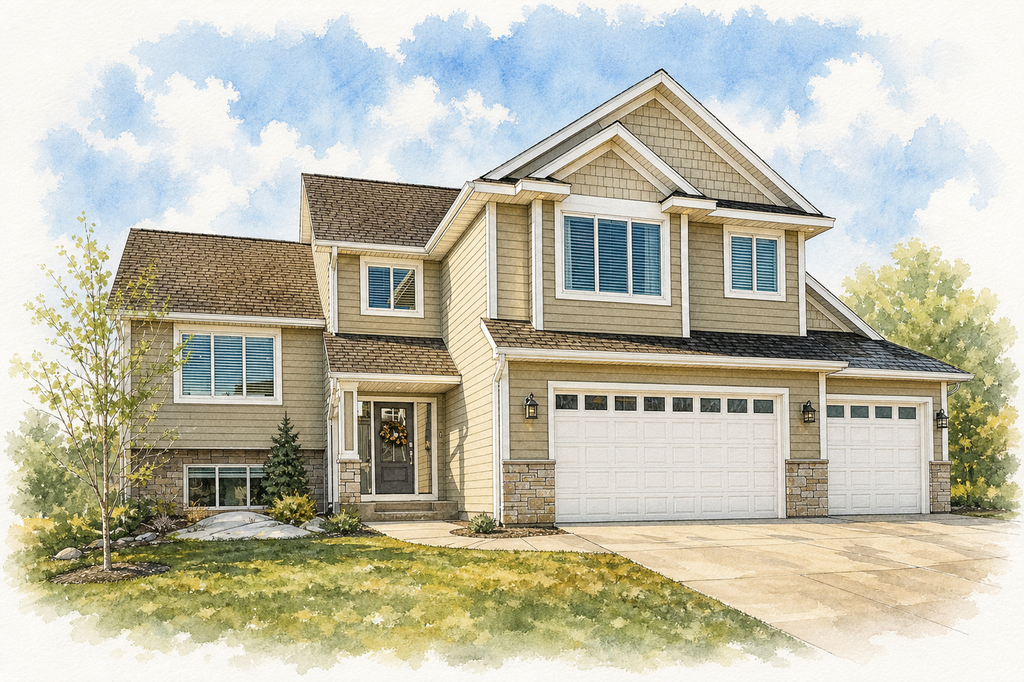 Watercolor portrait of 6385 Summit Pine Rd NW