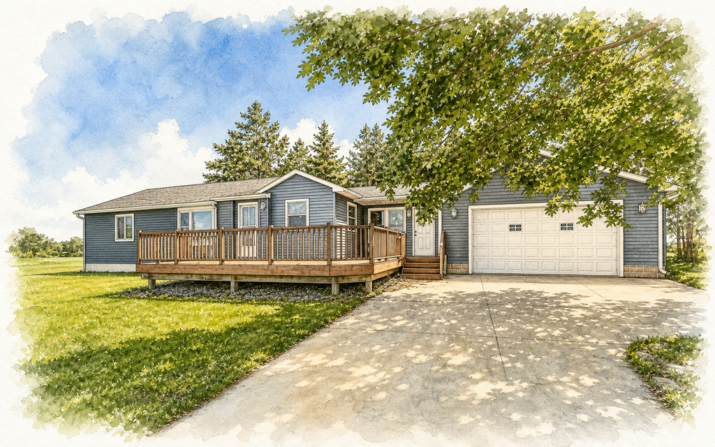 Watercolor portrait of 3010 55th Ave NE
