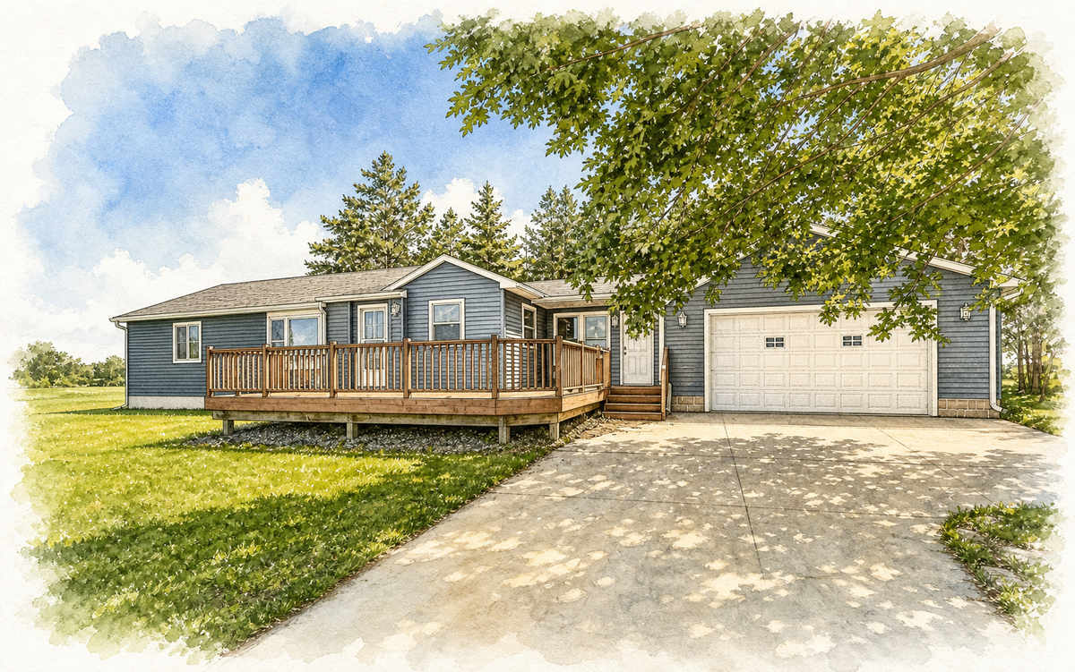 Watercolor portrait of 3010 55th Ave NE