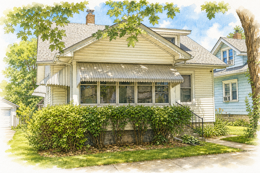 Watercolor portrait of 845 Rose Ave E