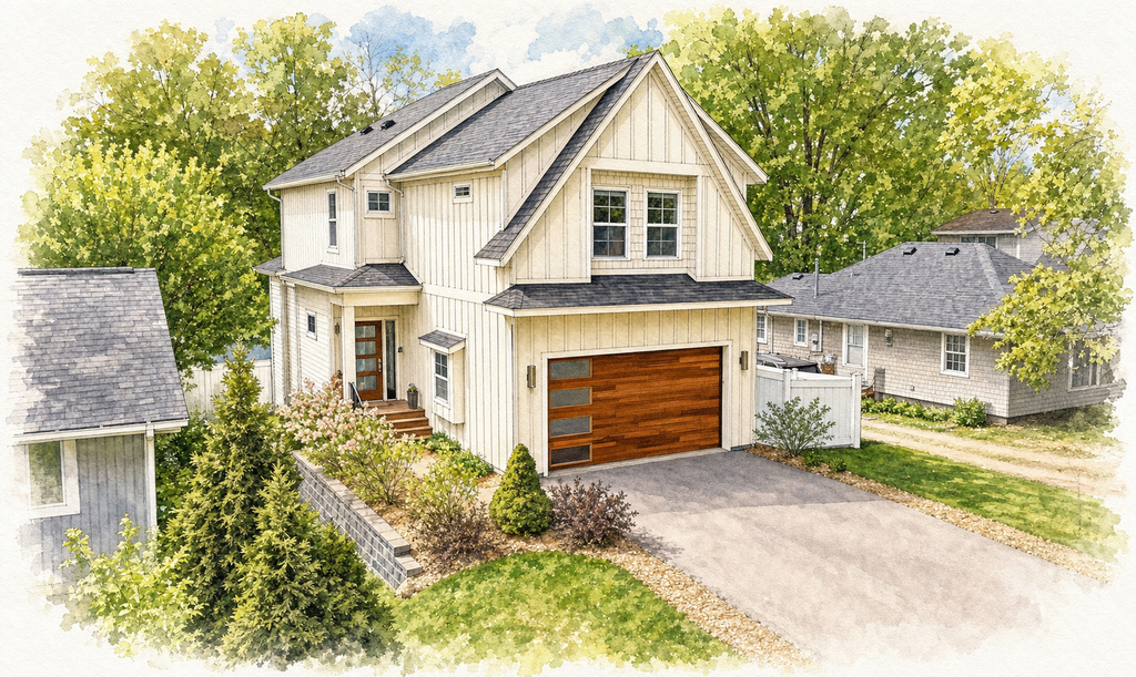 Watercolor portrait of 275 Crestview Ave
