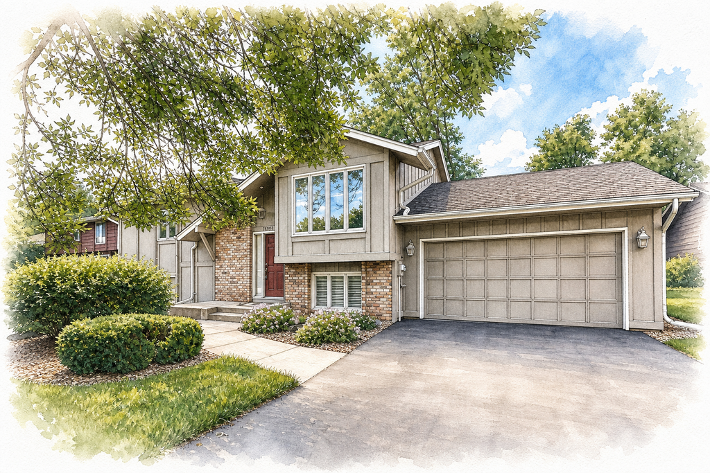 Watercolor portrait of 10324 Toledo Cir