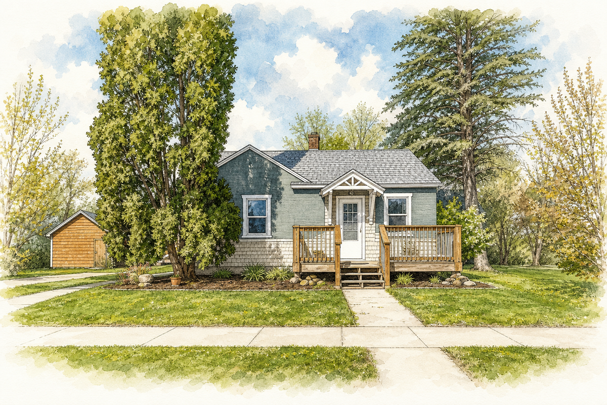 Watercolor portrait of 610 SE 15th St