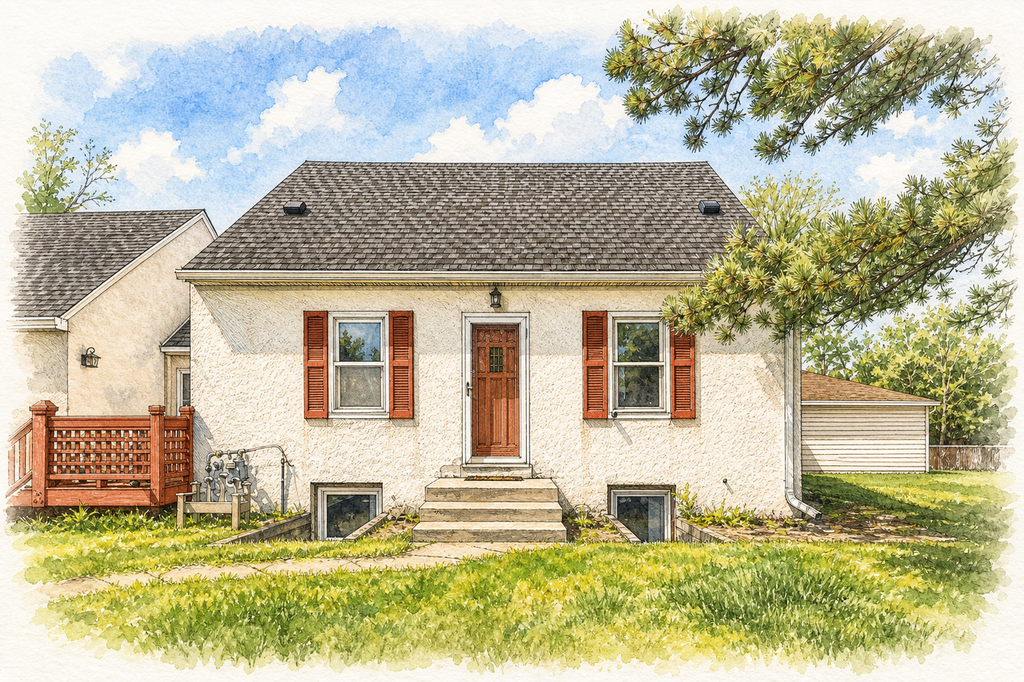 Watercolor portrait of 1701 7th Ave