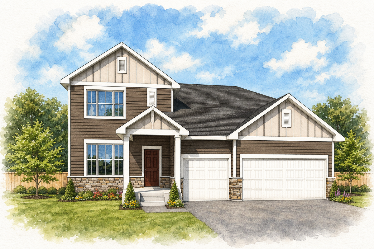 Watercolor portrait of 11637 Harbor Cir N