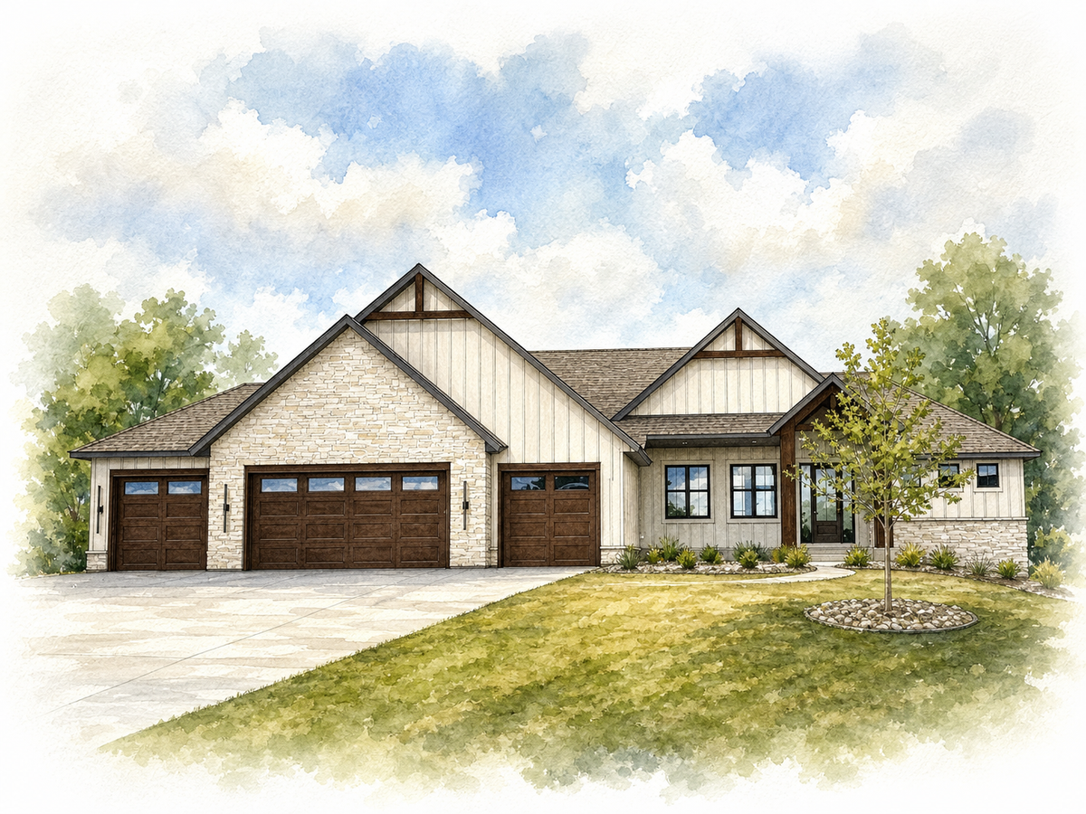 Watercolor portrait of 4473 166th Ave NW