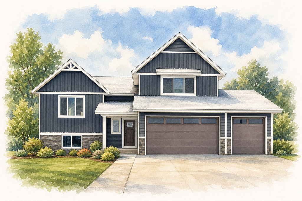 Watercolor portrait of 1040 24th St N