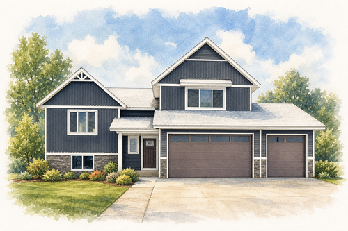 Watercolor portrait of 1040 24th St N