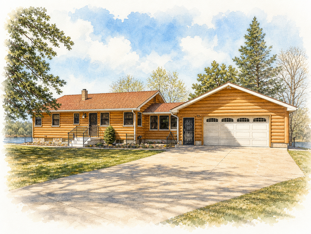 Watercolor portrait of 23744 435th St