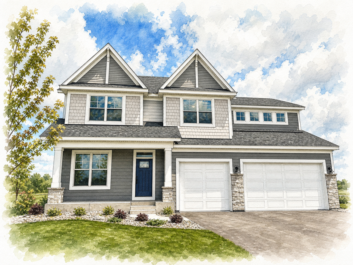 Watercolor portrait of 1776 Laquey Ave NE