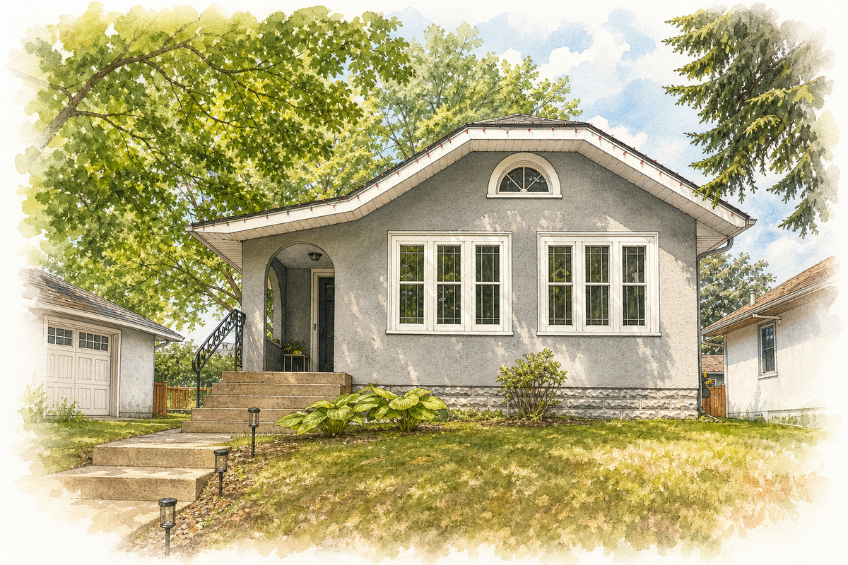 Watercolor portrait of 4146 25th Ave S