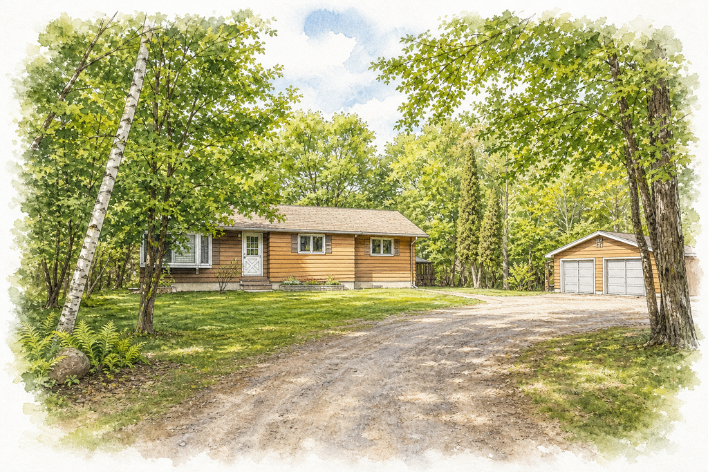 Watercolor portrait of 7045 Morris Thomas Rd