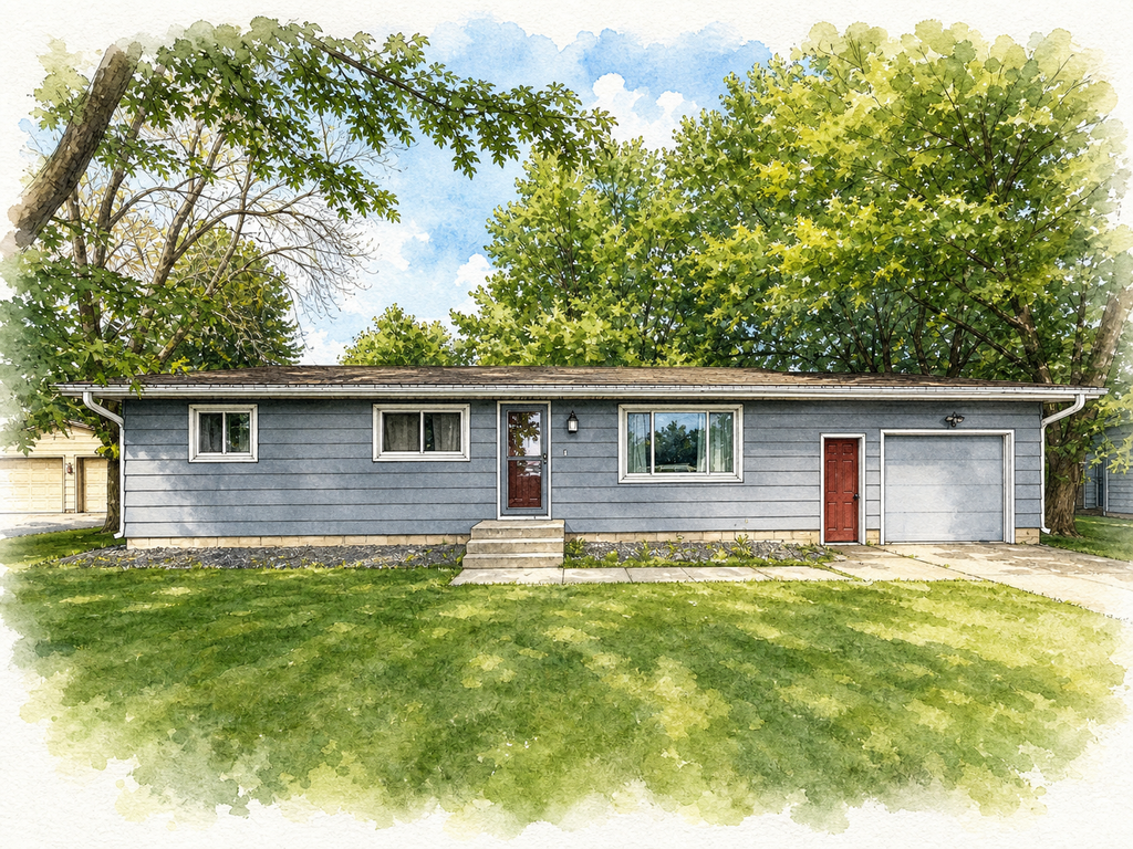 Watercolor portrait of 18 20th Ave NW