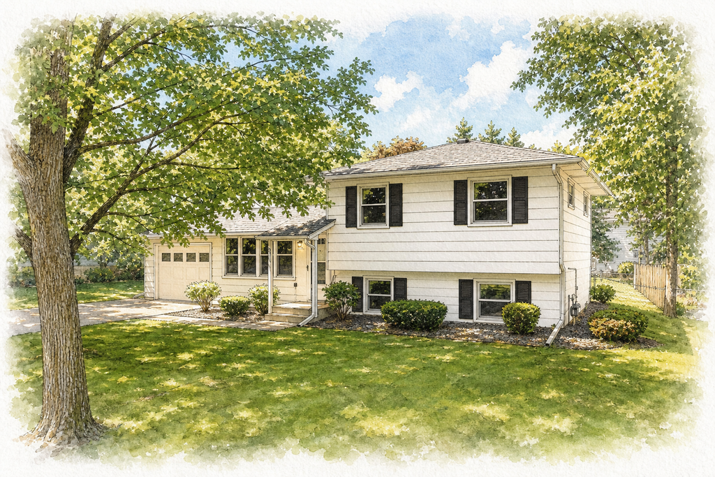 Watercolor portrait of 3645 Rolling View Dr