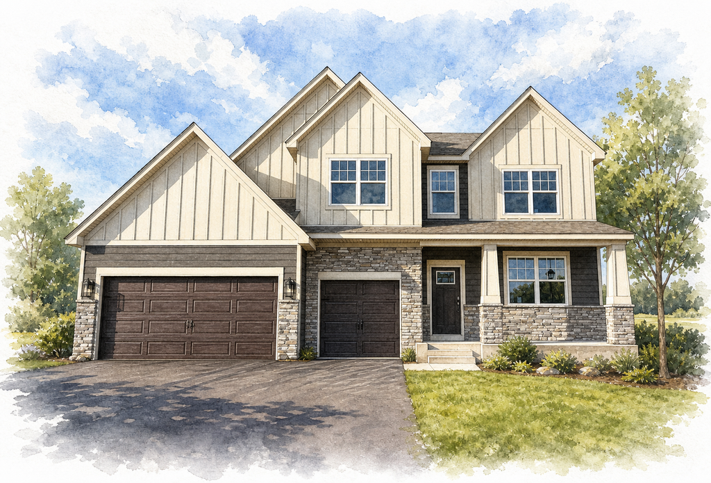Watercolor portrait of 4815 Blake Way