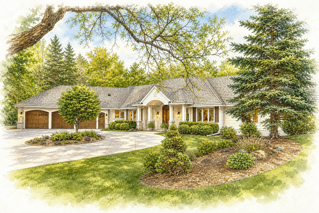 Watercolor portrait of 280 Hollander Rd