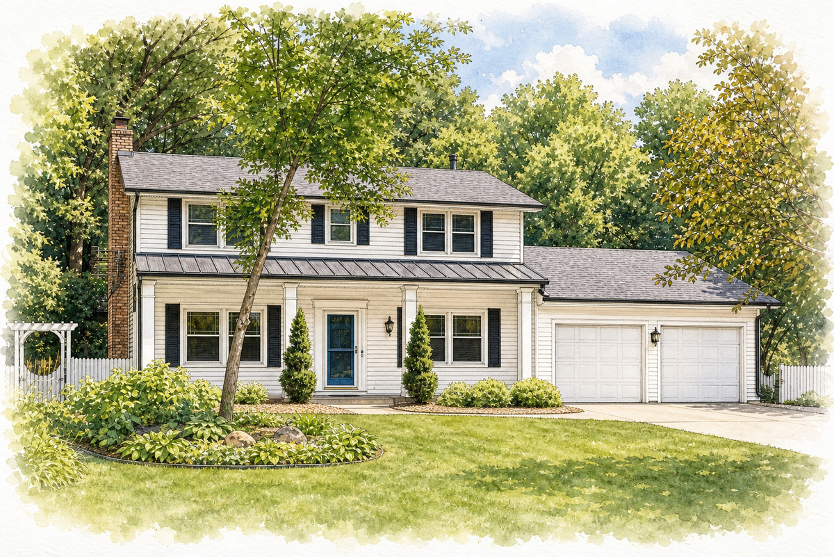 Watercolor portrait of 3045 Urbandale Ln N