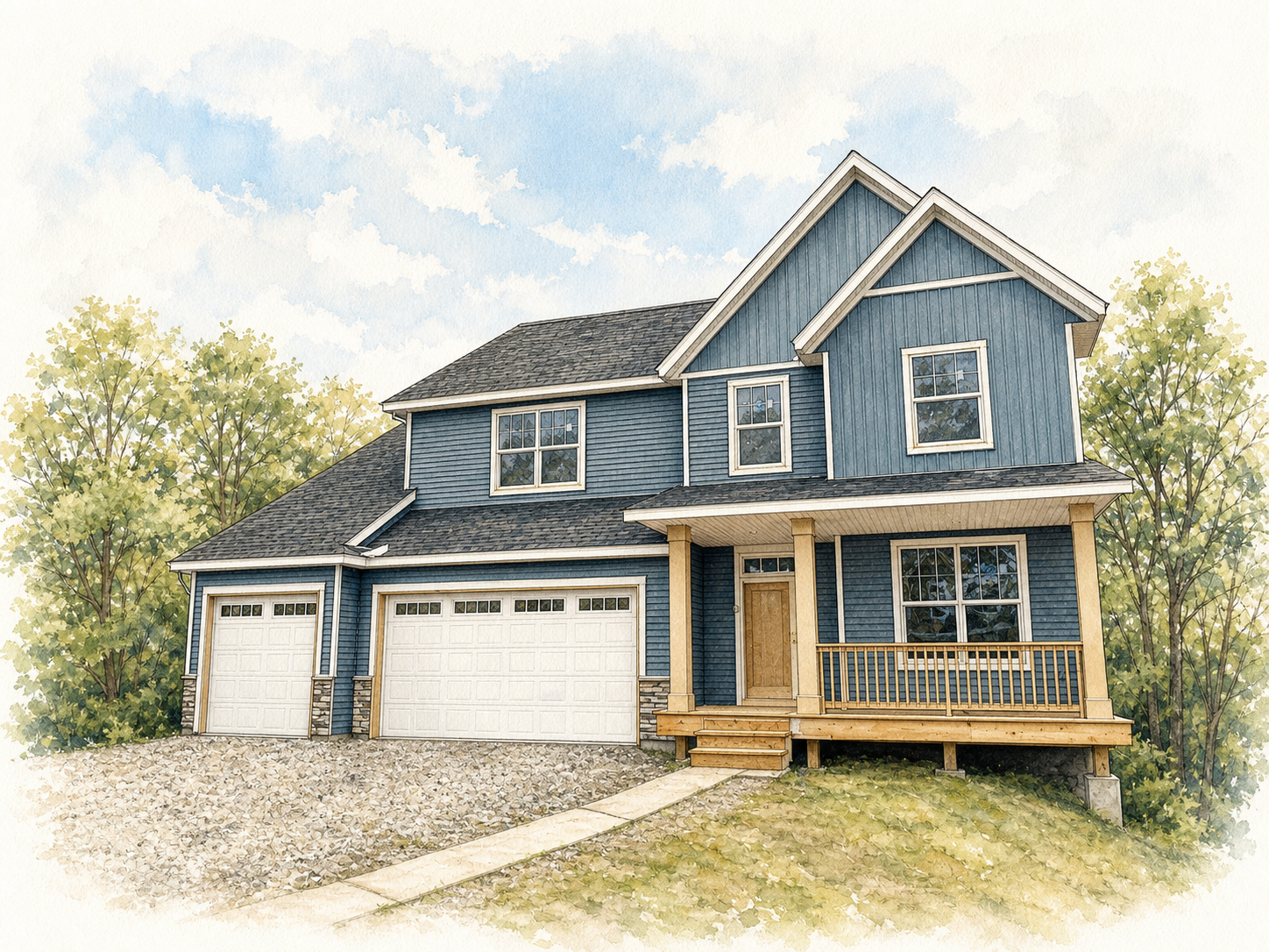 Watercolor portrait of 6283 Rachele Ave NE