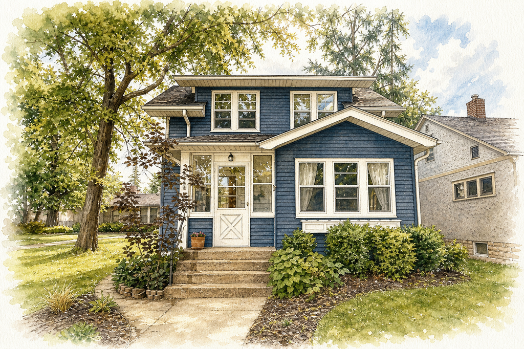 Watercolor portrait of 4913 28th Ave S