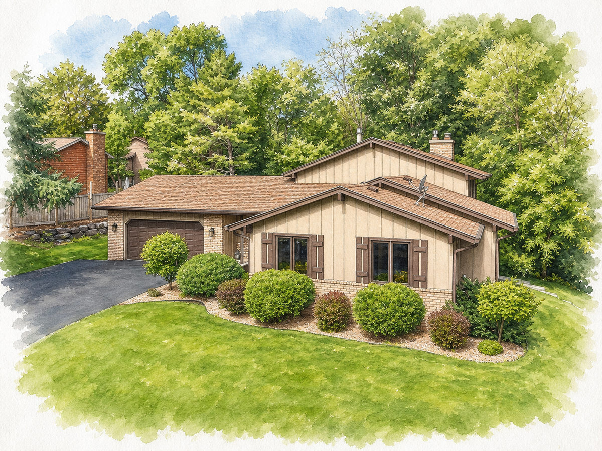 Watercolor portrait of 7383 Niagara Ln N