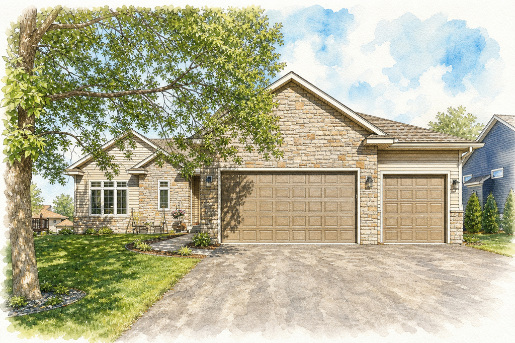 Watercolor portrait of 1514 Overlook Dr SE