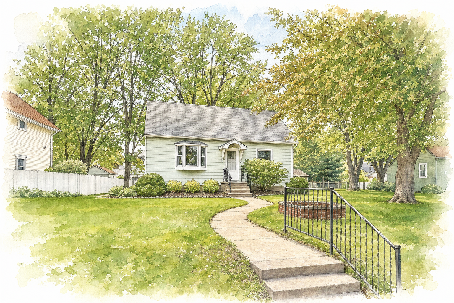 Watercolor portrait of 30690 N Lakes Trl