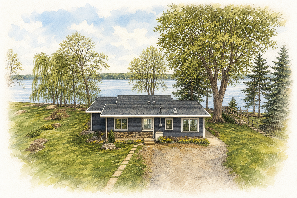 Watercolor portrait of 22692 Hayward Ave N