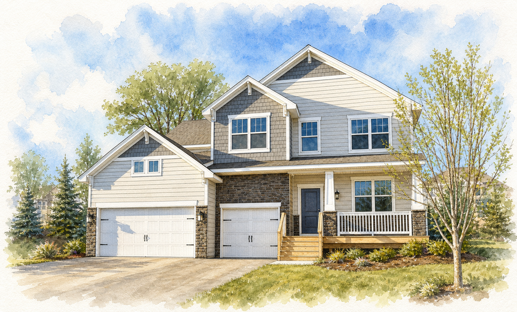 Watercolor portrait of 4768 Blake Ct