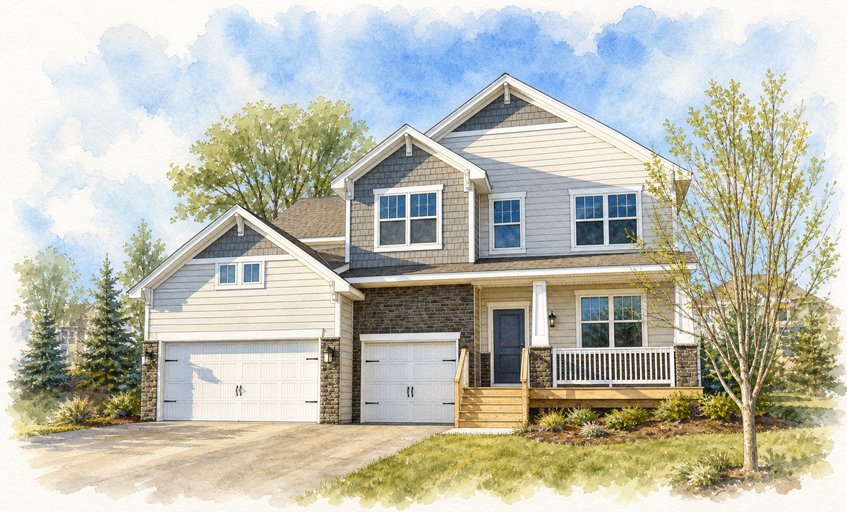 Watercolor portrait of 4768 Blake Ct