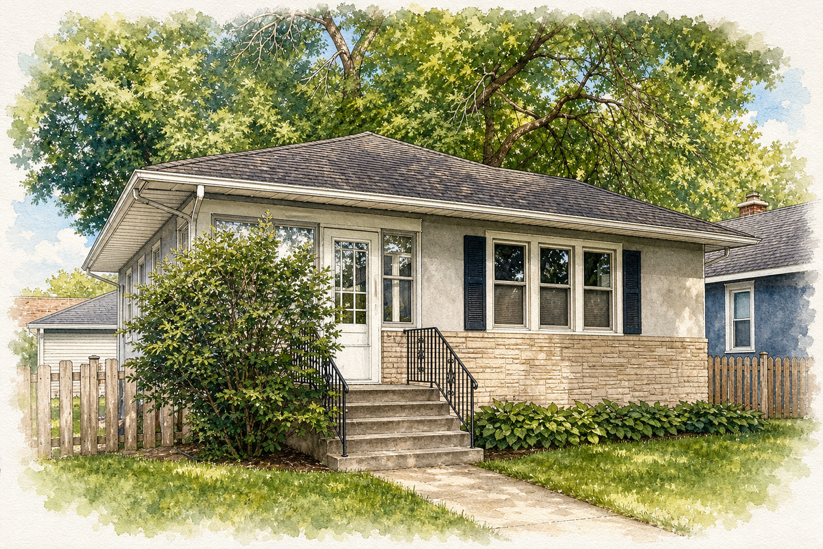 Watercolor portrait of 3633 43rd Ave S