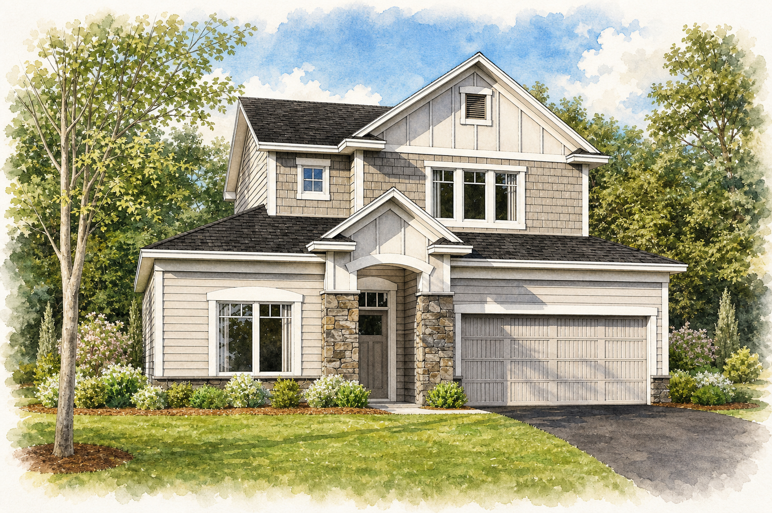 Watercolor portrait of 19970 79th Ave