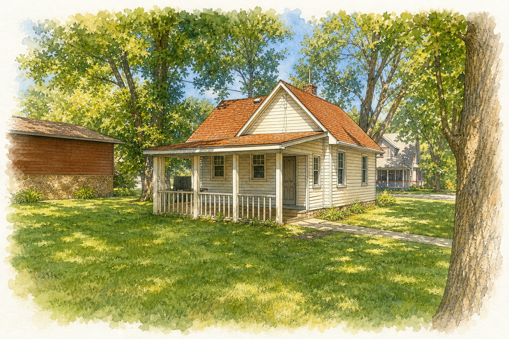 Watercolor portrait of 310 2nd St S