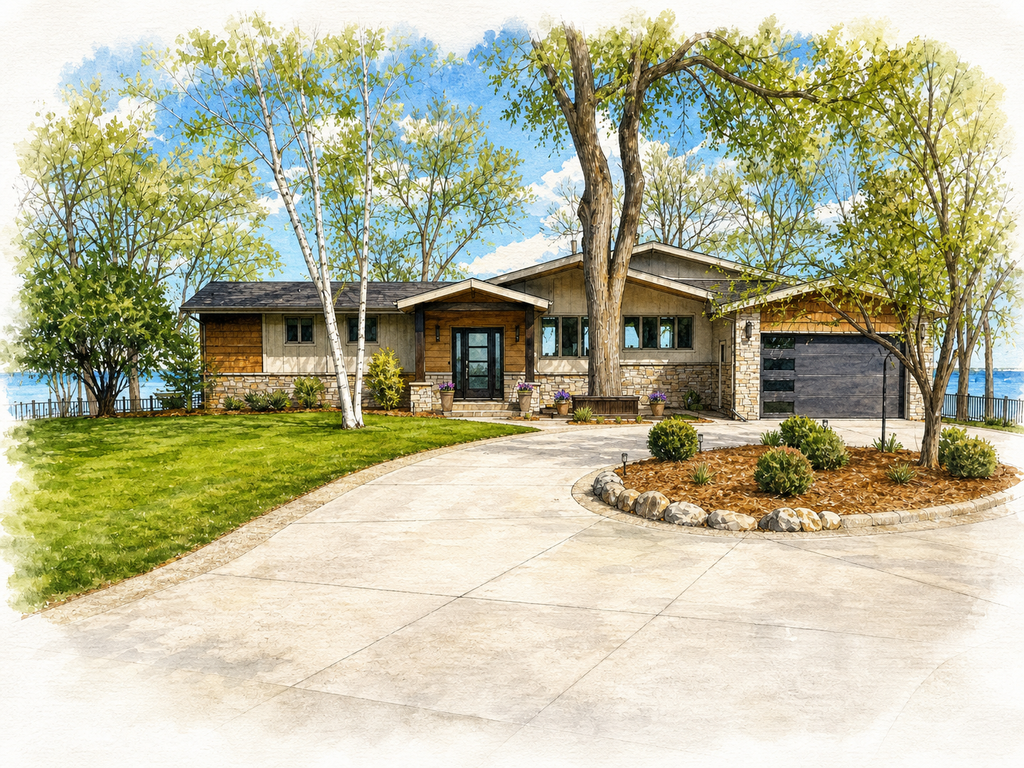 Watercolor portrait of 14171 Skyline Dr