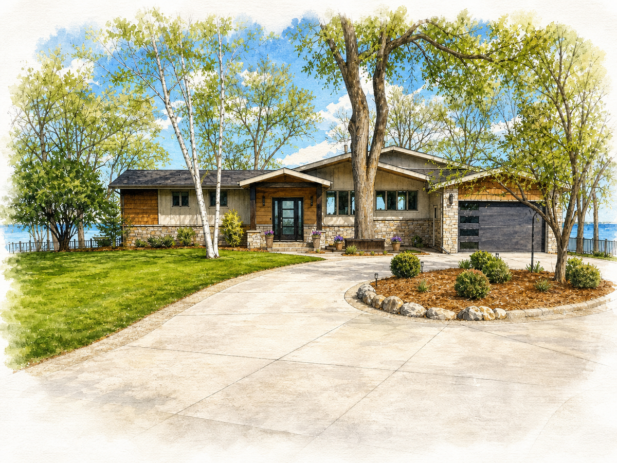 Watercolor portrait of 14171 Skyline Dr