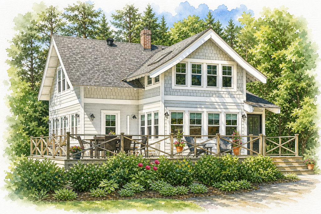 Watercolor portrait of 5685 Howards Point Rd