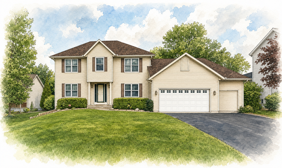 Watercolor portrait of 12366 Buckthorn Trl