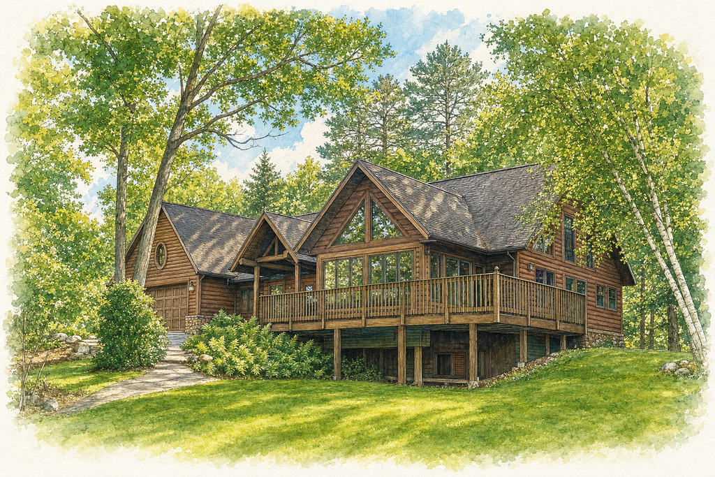 Watercolor portrait of 5390 Towering Pines Ln NW