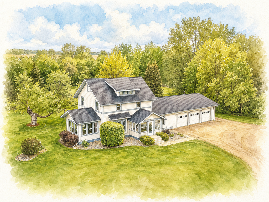 Watercolor portrait of 21772 260th St