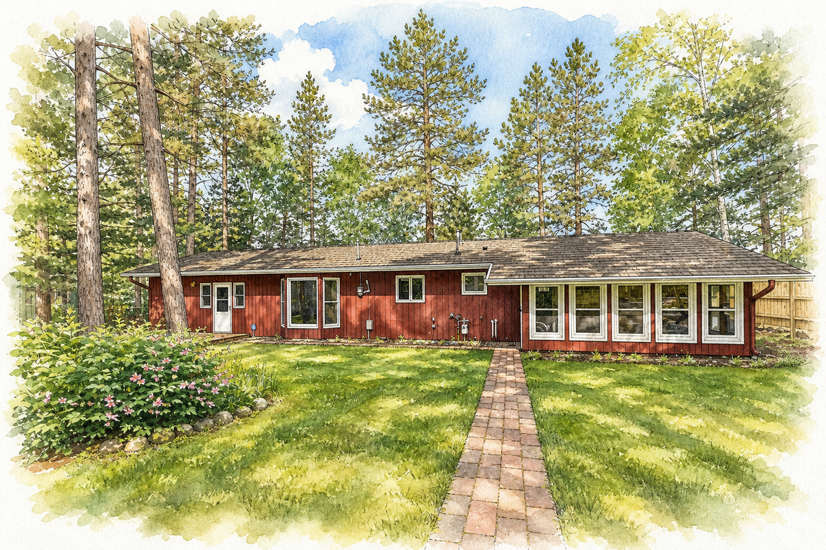 Watercolor portrait of 36335 Bonnie Lakes Rd