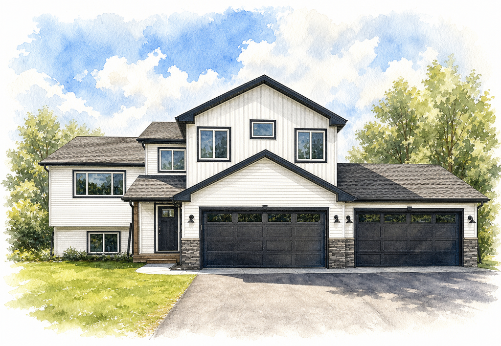 Watercolor portrait of 15434 74th St