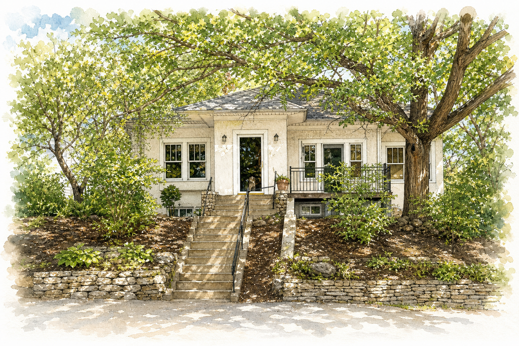 Watercolor portrait of 3710 Colgate Ave