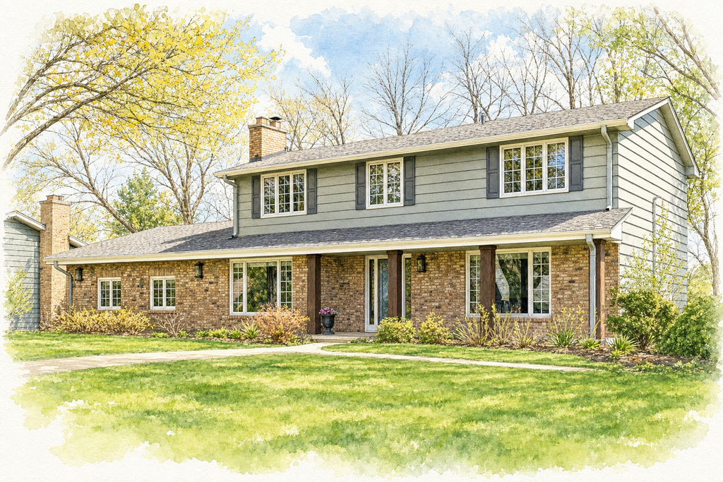 Watercolor portrait of 1140 Vagabond Ln N