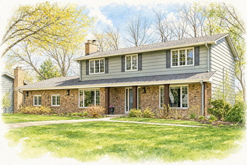 Watercolor portrait of 1140 Vagabond Ln N